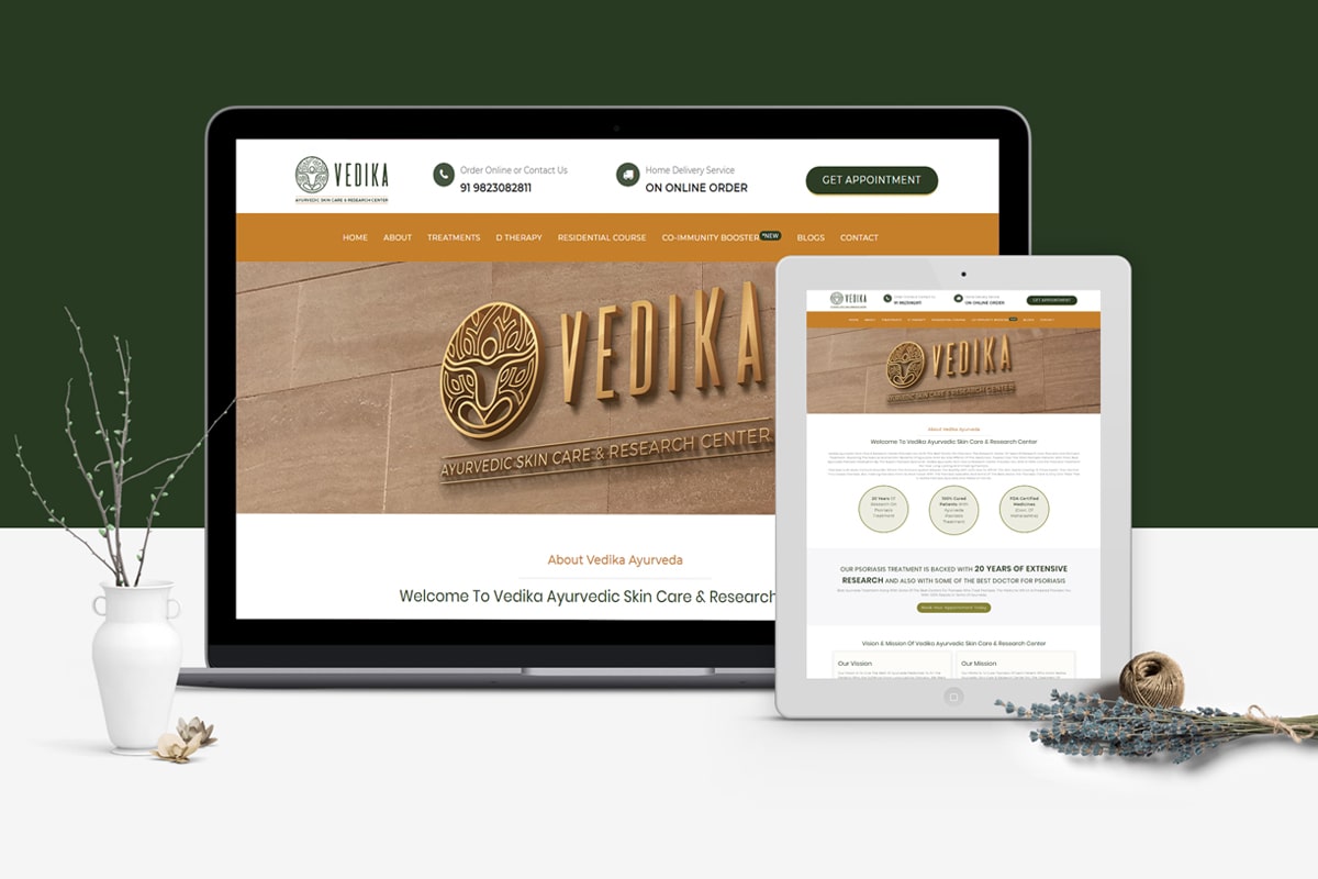 Gro Digitalli Case Study - Vedika Ayurvedic Skin Care & Research Center